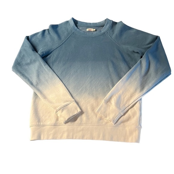 FAHERTY BLUE & WHITE OMBRÉ SWEATSHIRT SIZE MEDIUM - Picture 9 of 10